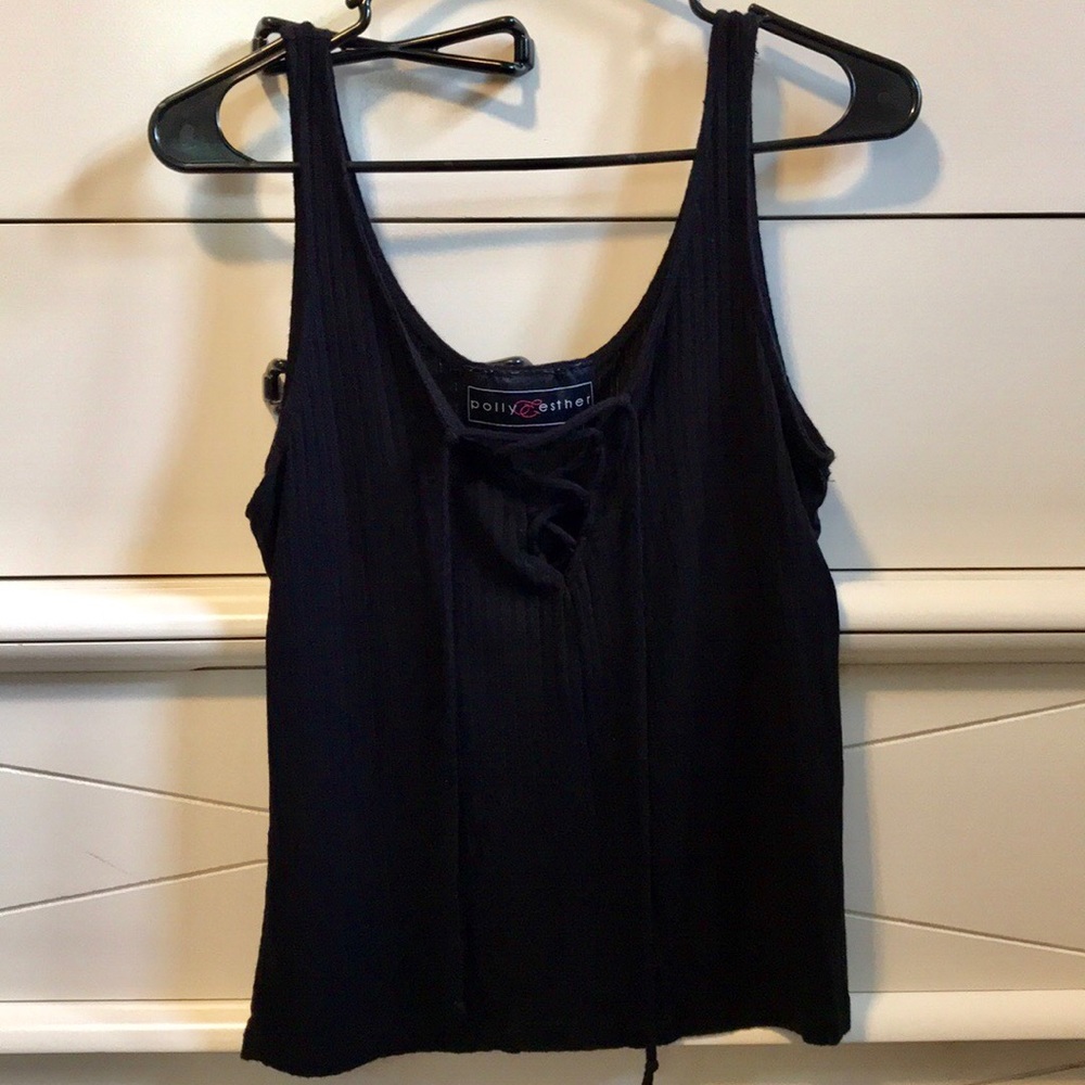 Black tank top